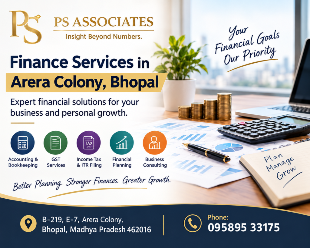 Finance Services in Arera Colony Bhopal.          Contact us: +91 95895 33175
